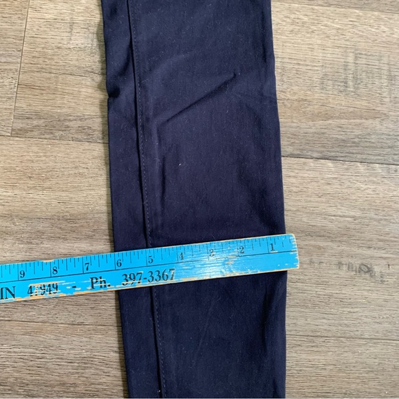 NWT Loft Sailor skinny legging Pants Cotton Blend Double Buttons Blue Size 0 - Picture 7 of 7